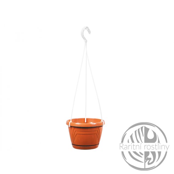  Květník LOGATO závěsný s podmiskou plastový d18x13cm 